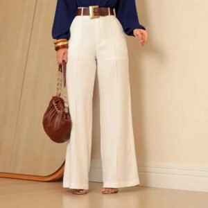 Calça Pantalona Alfaiataria c/ Prega